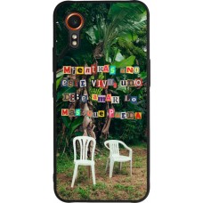 Coque Samsung Galaxy XCover 7 - Silicone rigide noir Chairs DTMF