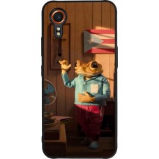 Samsung Galaxy XCover 7 Case Hülle - Silikon schwarz Dancing frog DTMF