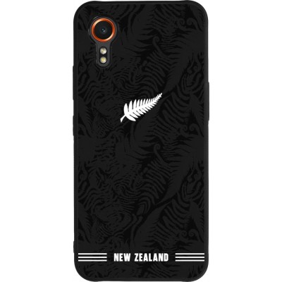 Samsung Galaxy XCover 7 Case Hülle - Silikon schwarz Neuseeland 2026 personalisierbares Fussballtrikot