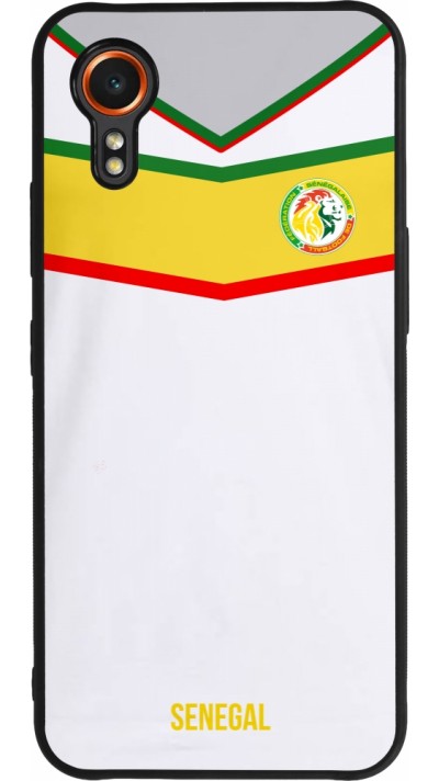 Samsung Galaxy XCover 7 Case Hülle - Silikon schwarz Senegal 2022 personalisierbares Fußballtrikot