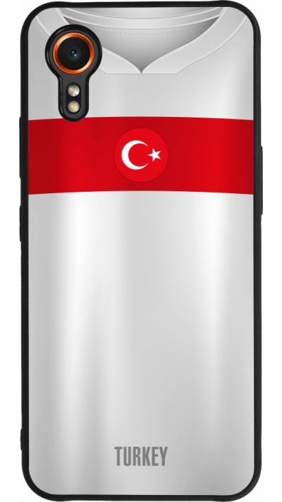 Samsung Galaxy XCover 7 Case Hülle - Silikon schwarz Türkei personalisierbares Fussballtrikot
