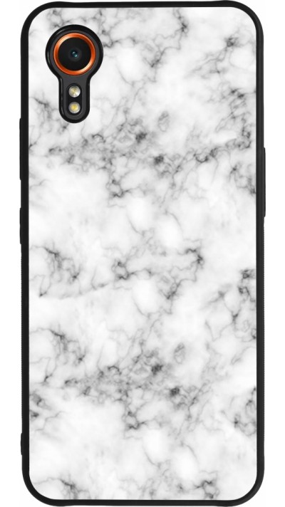 Coque Samsung Galaxy XCover 7 - Silicone rigide noir Marble 01
