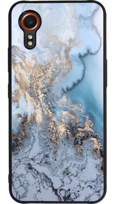 Coque Samsung Galaxy XCover 7 - Silicone rigide noir Marble 04
