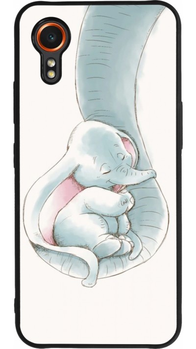 Coque Samsung Galaxy XCover 7 - Silicone rigide noir Mom 1903