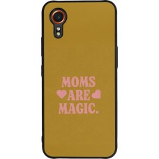 Coque Samsung Galaxy XCover 7 - Silicone rigide noir Mom 2026 Are Magic