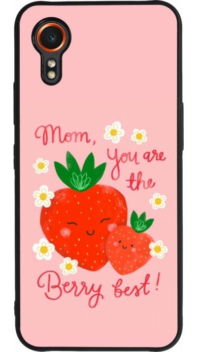 Coque Samsung Galaxy XCover 7 - Silicone rigide noir Mom 2026 Berry best
