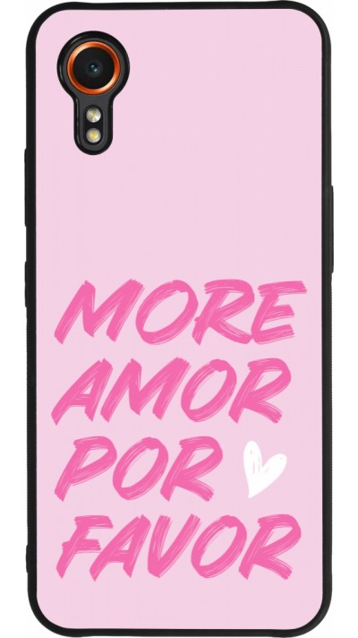 Coque Samsung Galaxy XCover 7 - Silicone rigide noir More amor porfavor