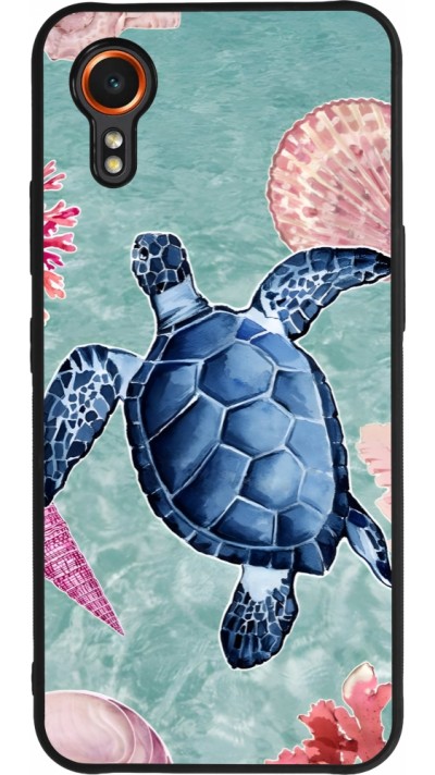 Samsung Galaxy XCover 7 Case Hülle - Silikon schwarz Preppy Turtle