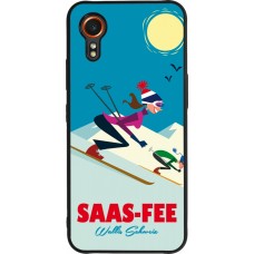 Samsung Galaxy XCover 7 Case Hülle - Silikon schwarz Saas-Fee Ski Downhill