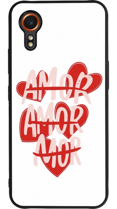 Samsung Galaxy XCover 7 Case Hülle - Silikon schwarz Saint Valentines Day 26 Amor