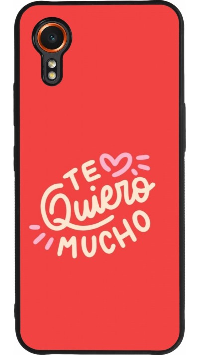 Samsung Galaxy XCover 7 Case Hülle - Silikon schwarz Saint Valentines Day 26 Te quiero mucho