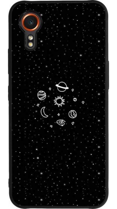 Coque Samsung Galaxy XCover 7 - Silicone rigide noir Space Doodle