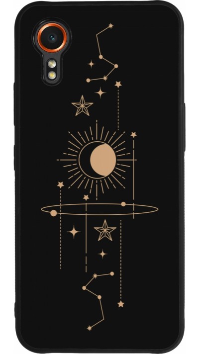Coque Samsung Galaxy XCover 7 - Silicone rigide noir Spring 23 astro
