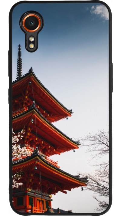 Coque Samsung Galaxy XCover 7 - Silicone rigide noir Spring 23 Japan