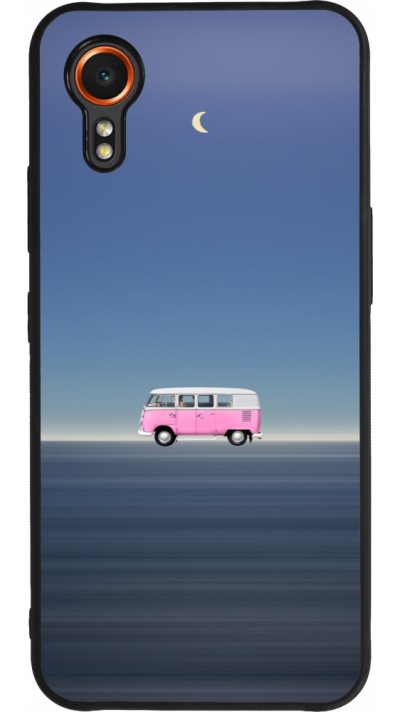 Samsung Galaxy XCover 7 Case Hülle - Silikon schwarz Spring 23 pink bus