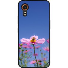 Coque Samsung Galaxy XCover 7 - Silicone rigide noir Bee on a flower Spring 2026