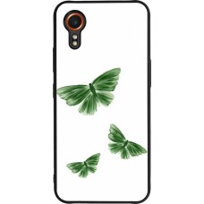 Coque Samsung Galaxy XCover 7 - Silicone rigide noir Butterflies Spring 2026
