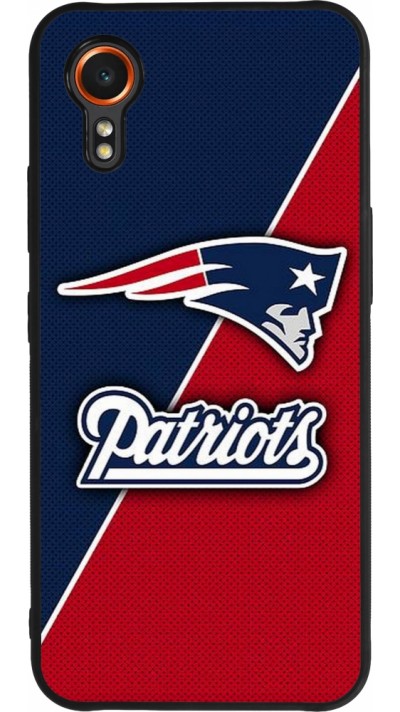 Coque Samsung Galaxy XCover 7 - Silicone rigide noir Super Bowl 26 Patriots 1