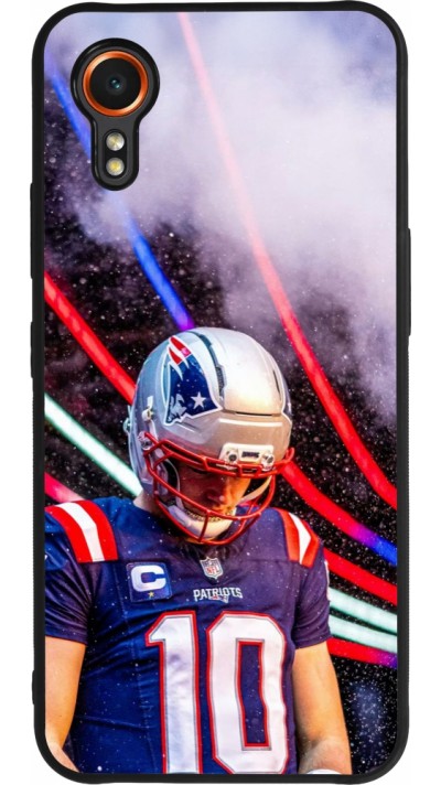 Coque Samsung Galaxy XCover 7 - Silicone rigide noir Super Bowl 26 Patriots 3