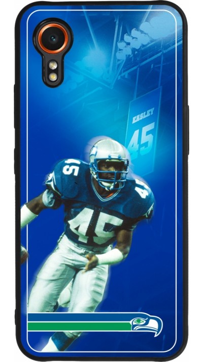 Coque Samsung Galaxy XCover 7 - Silicone rigide noir Super Bowl 26 Seattle 1