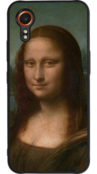 Coque Samsung Galaxy XCover 7 - Silicone rigide noir Tableau art - La Joconde - Léonard de Vinci