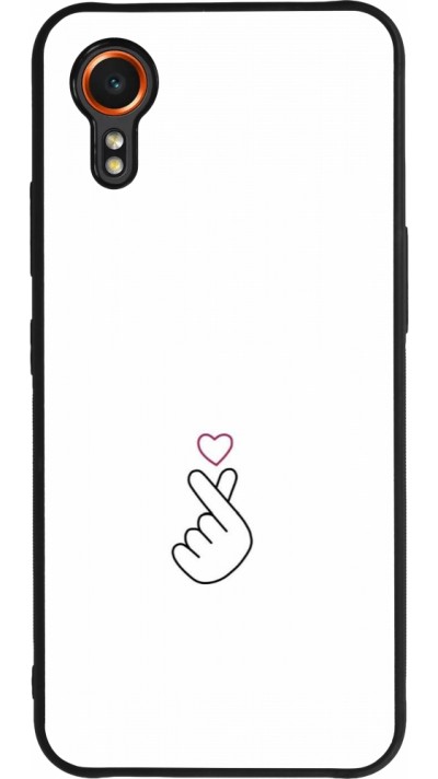 Samsung Galaxy XCover 7 Case Hülle - Silikon schwarz Valentine 2024 heat by Millennials