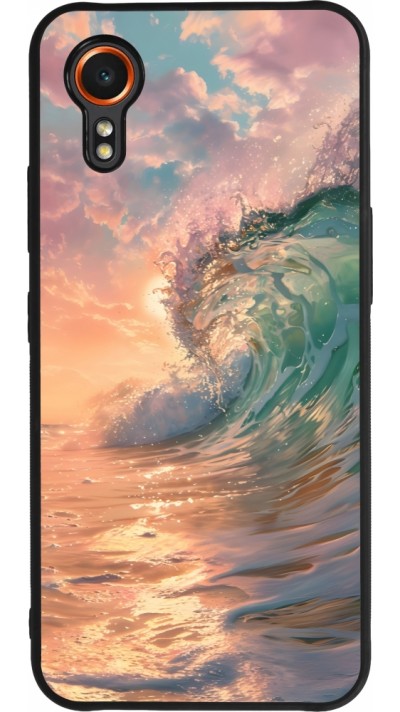 Samsung Galaxy XCover 7 Case Hülle - Silikon schwarz Wave Sunset