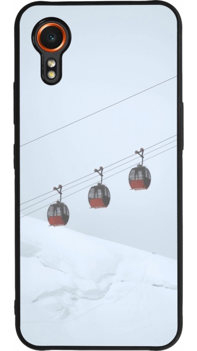 Samsung Galaxy XCover 7 Case Hülle - Silikon schwarz Winter 22 ski lift