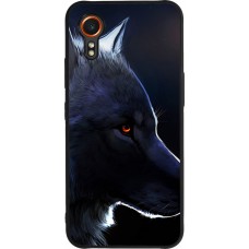 Samsung Galaxy XCover 7 Case Hülle - Silikon schwarz Wolf Shape