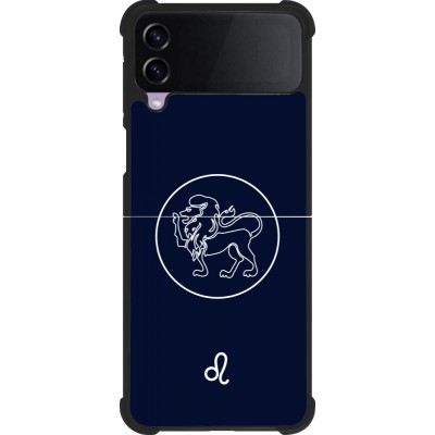Samsung Galaxy Z Flip3 5G Case Hülle - Silikon schwarz Astrologie Löwe