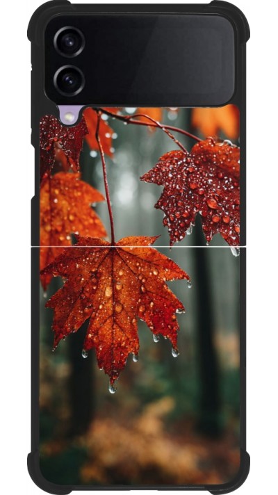 Coque Samsung Galaxy Z Flip3 5G - Silicone rigide noir Autumn 25 Rain