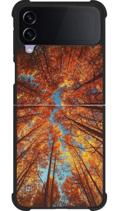 Coque Samsung Galaxy Z Flip3 5G - Silicone rigide noir Autumn 25 Trees