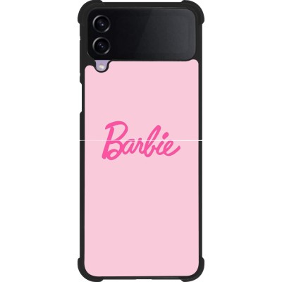 Samsung Galaxy Z Flip3 5G Case Hülle - Silikon schwarz Barbie Text