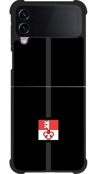 Samsung Galaxy Z Flip3 5G Case Hülle - Silikon schwarz Kanton OW schwarz