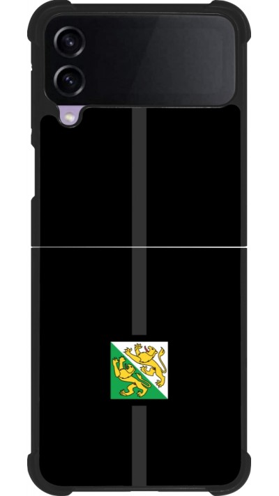 Samsung Galaxy Z Flip3 5G Case Hülle - Silikon schwarz Kanton TG schwarz