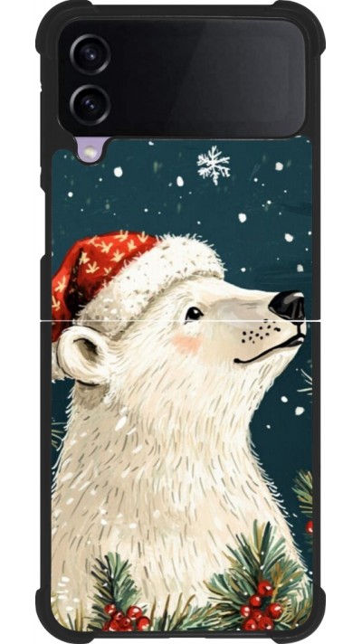 Samsung Galaxy Z Flip3 5G Case Hülle - Silikon schwarz Christmas 25 Bear