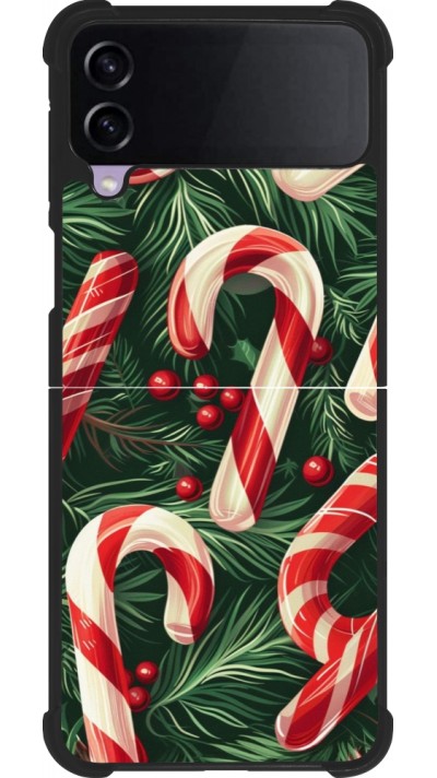 Samsung Galaxy Z Flip3 5G Case Hülle - Silikon schwarz Christmas 25 Xmas Stick