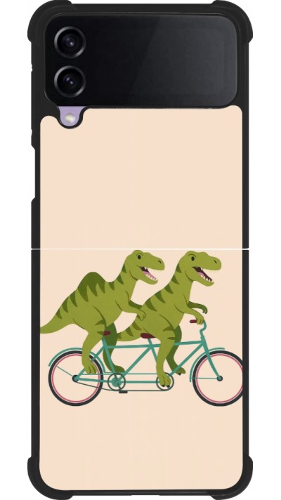 Samsung Galaxy Z Flip3 5G Case Hülle - Silikon schwarz Dinosaurs on bikes 2026
