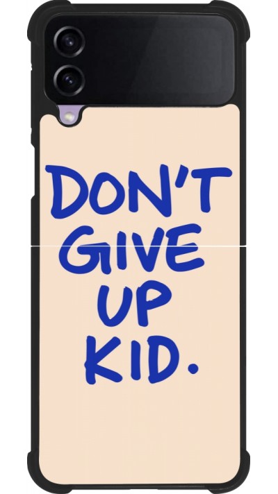 Samsung Galaxy Z Flip3 5G Case Hülle - Silikon schwarz Dont give up kid 2026