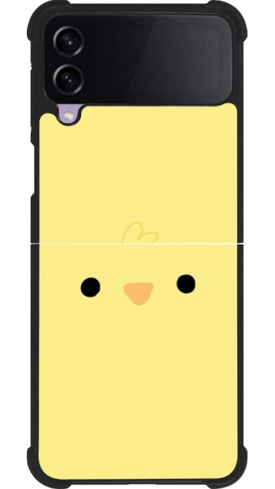 Samsung Galaxy Z Flip3 5G Case Hülle - Silikon schwarz Easter 2026 Little chicken