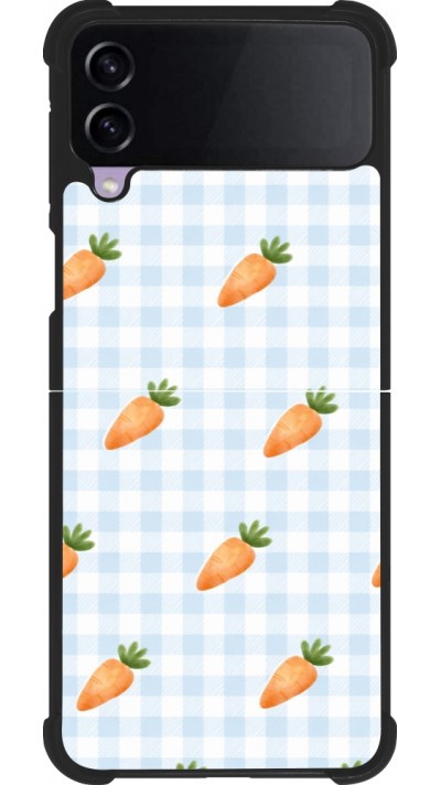 Samsung Galaxy Z Flip3 5G Case Hülle - Silikon schwarz Easter 2026 Pattern carrots