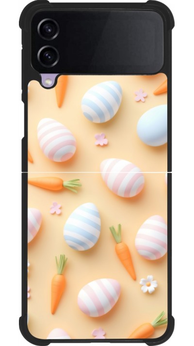 Samsung Galaxy Z Flip3 5G Case Hülle - Silikon schwarz Easter 2026 Pattern Easter