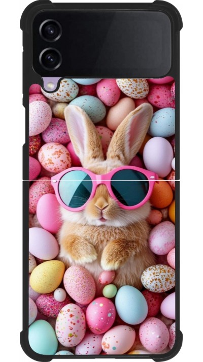 Samsung Galaxy Z Flip3 5G Case Hülle - Silikon schwarz Easter 2026 Rabbit fun