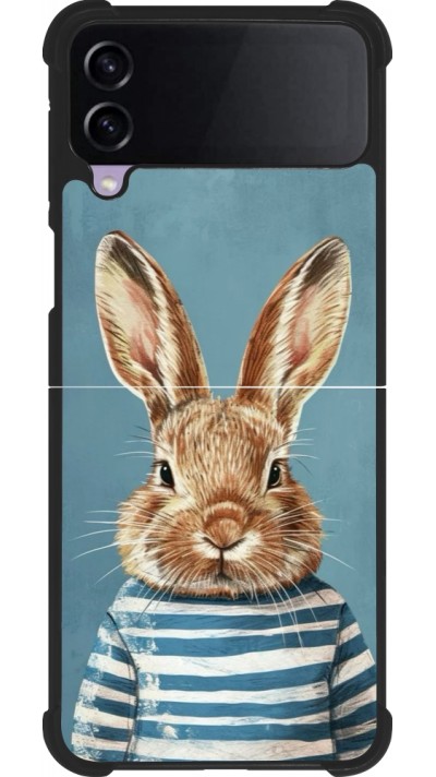 Samsung Galaxy Z Flip3 5G Case Hülle - Silikon schwarz Easter 2026 Rabbit navy