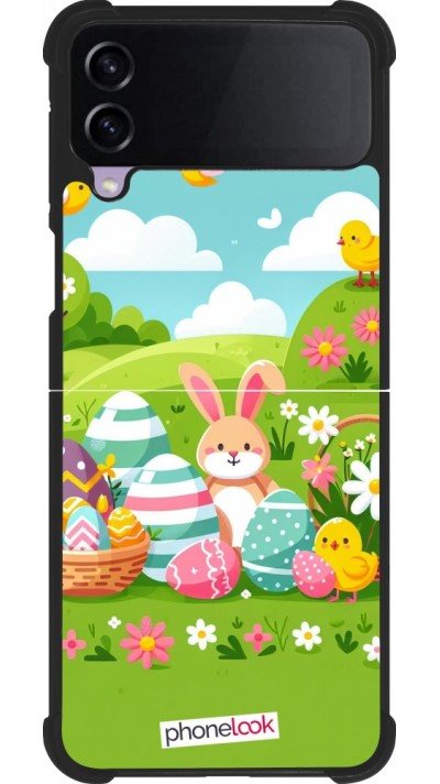Samsung Galaxy Z Flip3 5G Case Hülle - Silikon schwarz Ostern 2025 Gruen