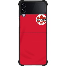 Samsung Galaxy Z Flip3 5G Case Hülle - Silikon schwarz Kanada 2022 personalisierbares Fussballtrikot