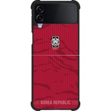 Samsung Galaxy Z Flip3 5G Case Hülle - Silikon schwarz Südkorea 2026 personalisierbares Fussballtrikot