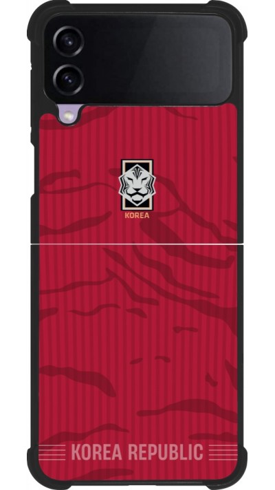 Samsung Galaxy Z Flip3 5G Case Hülle - Silikon schwarz Südkorea 2026 personalisierbares Fussballtrikot