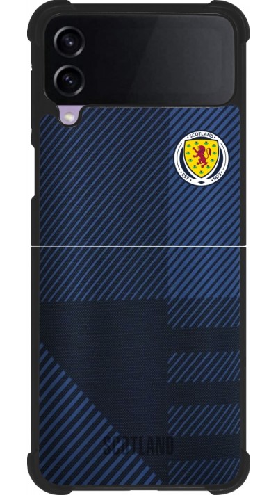 Samsung Galaxy Z Flip3 5G Case Hülle - Silikon schwarz Schottland personalisierbares Fussballtrikot