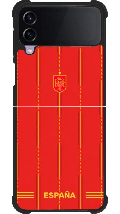 Samsung Galaxy Z Flip3 5G Case Hülle - Silikon schwarz Spanien 2026 personalisierbares Fussballtrikot